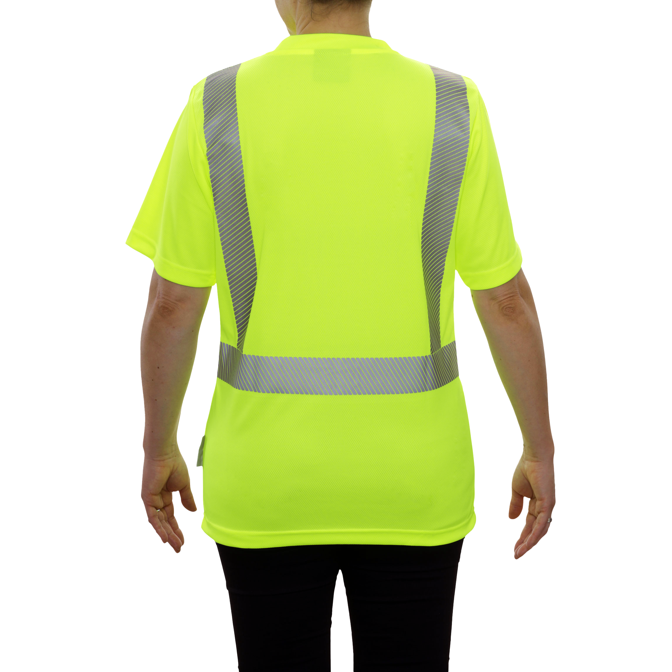 Safety Shirt Hi Vis Pocket Shirt Lime Birdseye Comfort Trim by 3M-eSafety Supplies, Inc