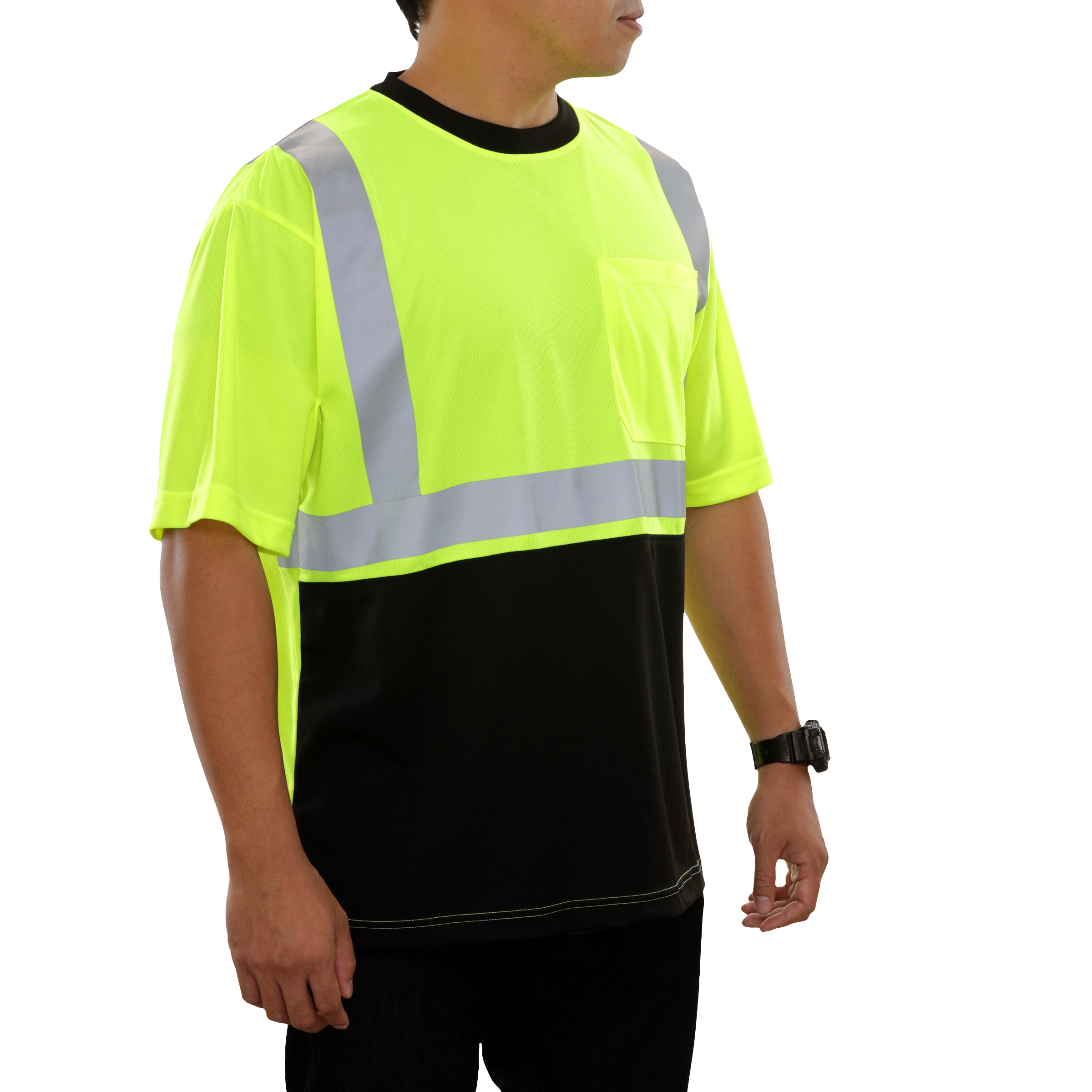 Reflective Apparel High Visibility Safety Shirt Two-Tone Birdseye-eSafety Supplies, Inc