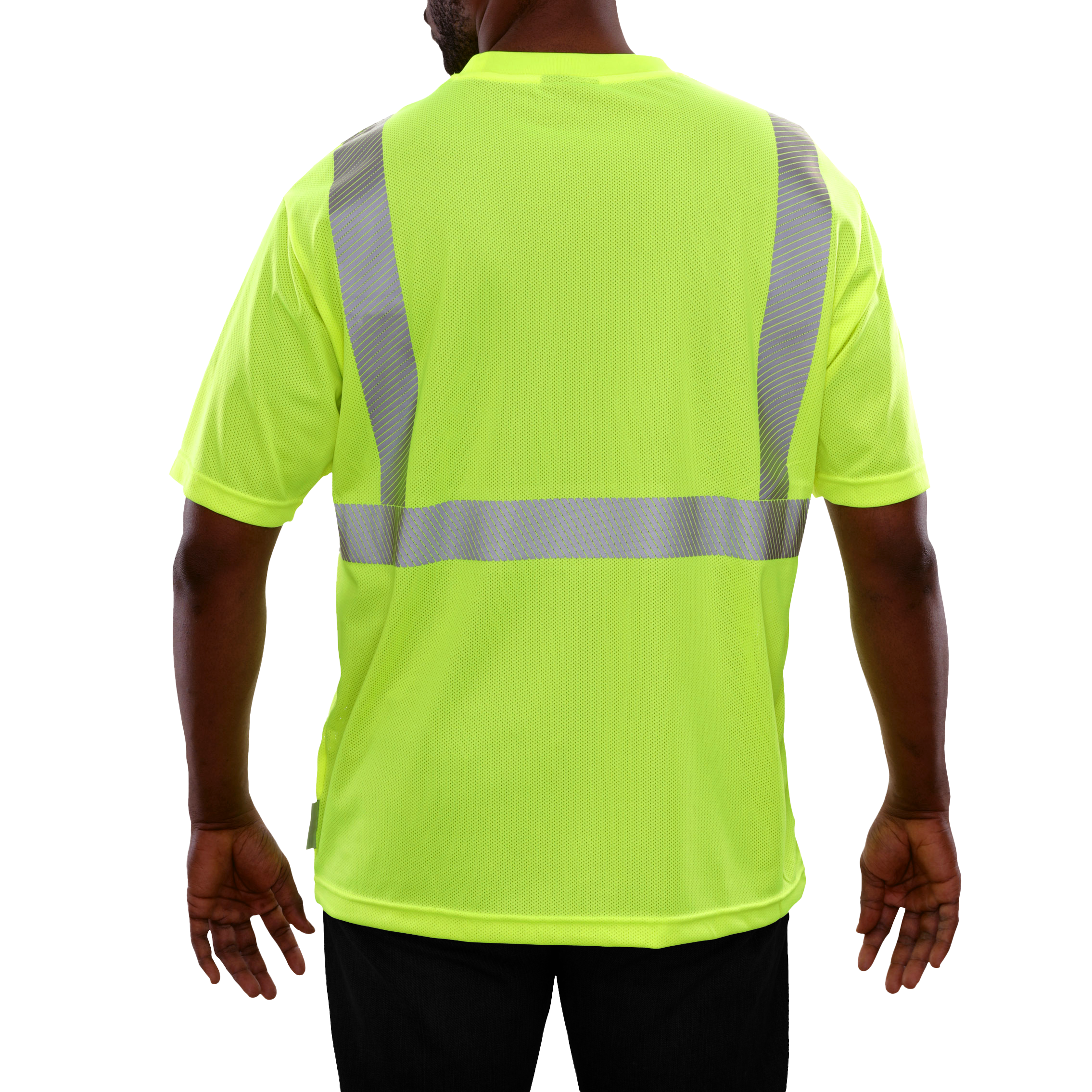 Reflective Apparel High Visibility Pocket Shirt Lime Micromesh Comfort Trim by 3M-eSafety Supplies, Inc