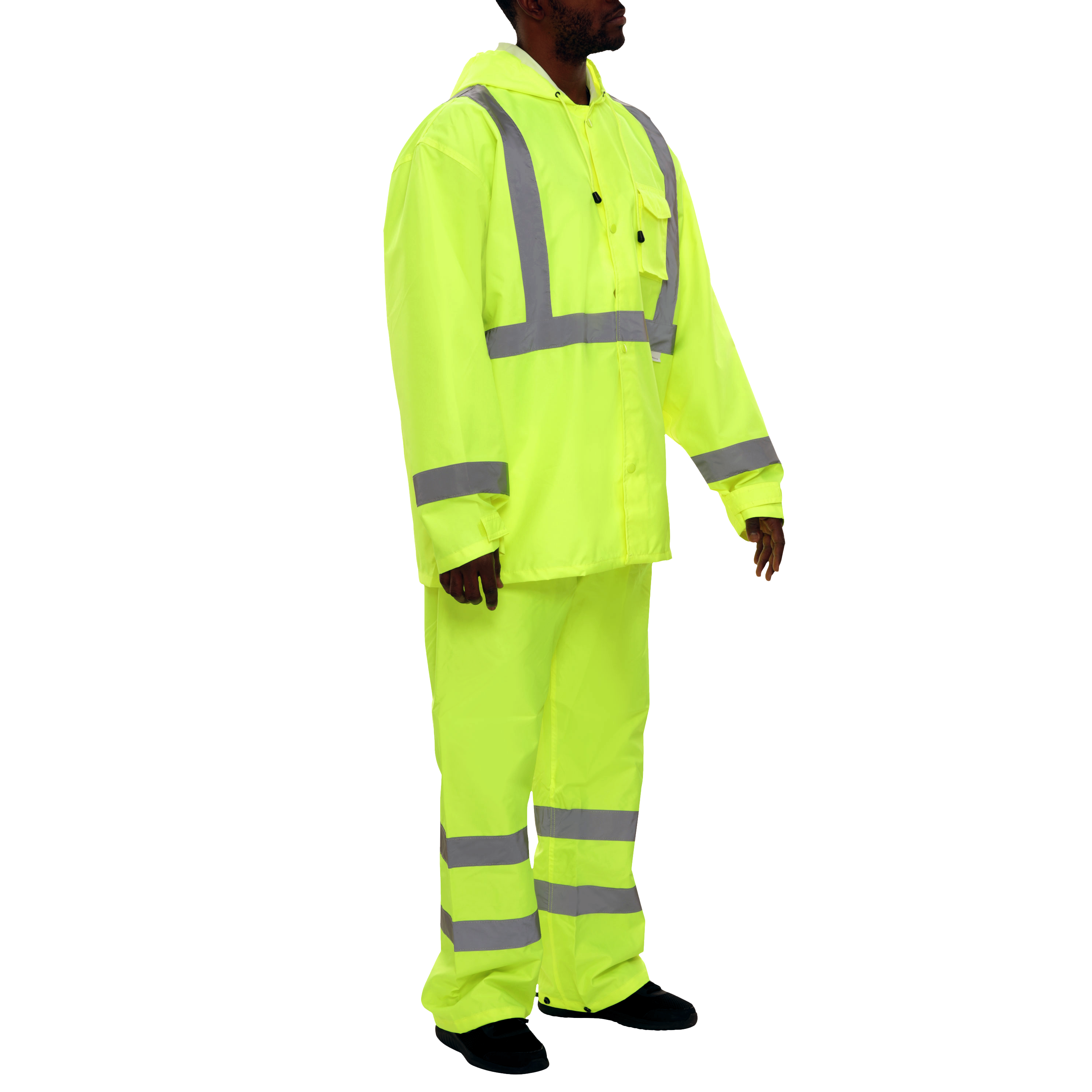 Safety Raingear Hi Vis Rainsuit Waterproof Hooded Parka & Pants-eSafety Supplies, Inc