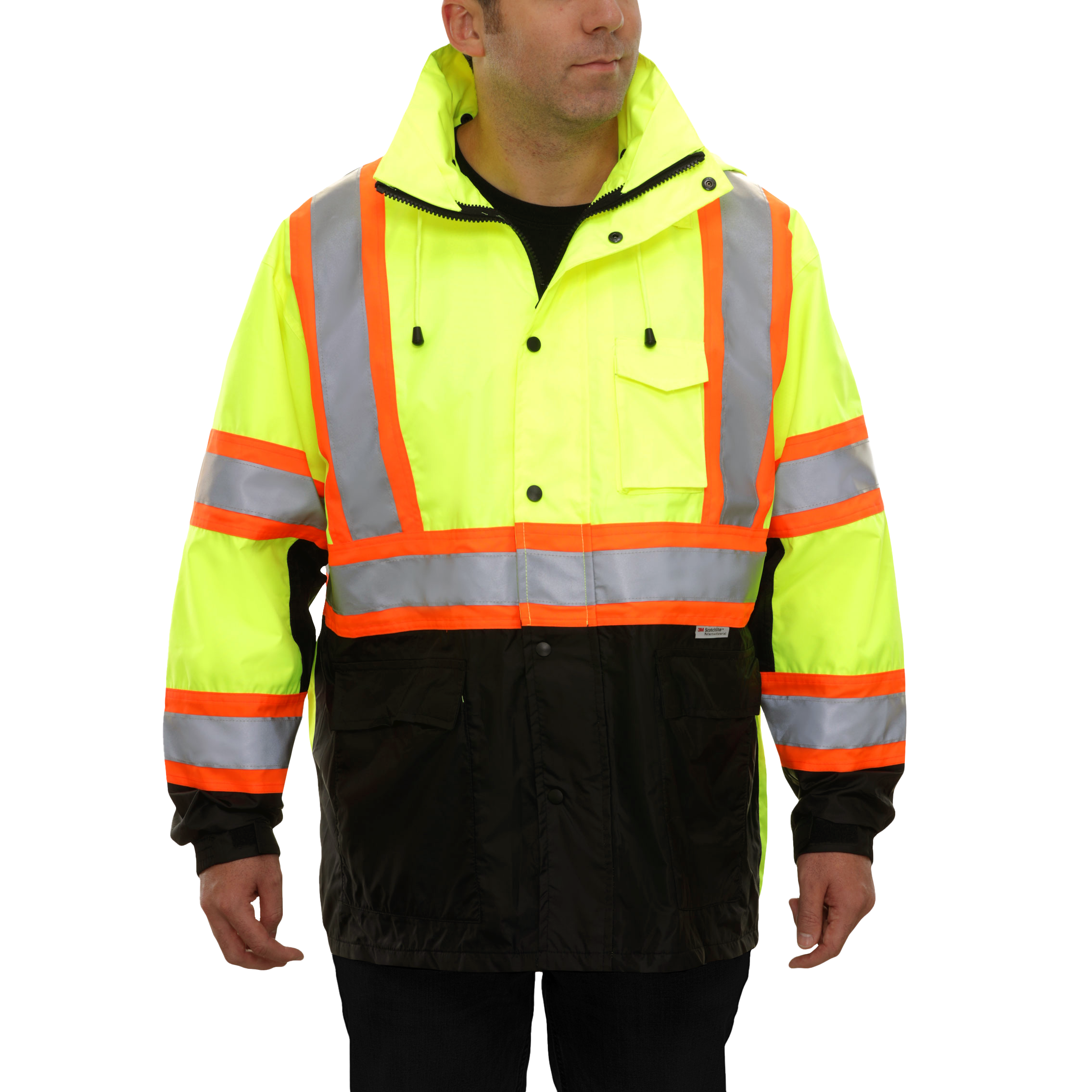 Safety DOT Jacket HiVis Parka Breathable Waterproof Hooded-eSafety Supplies, Inc