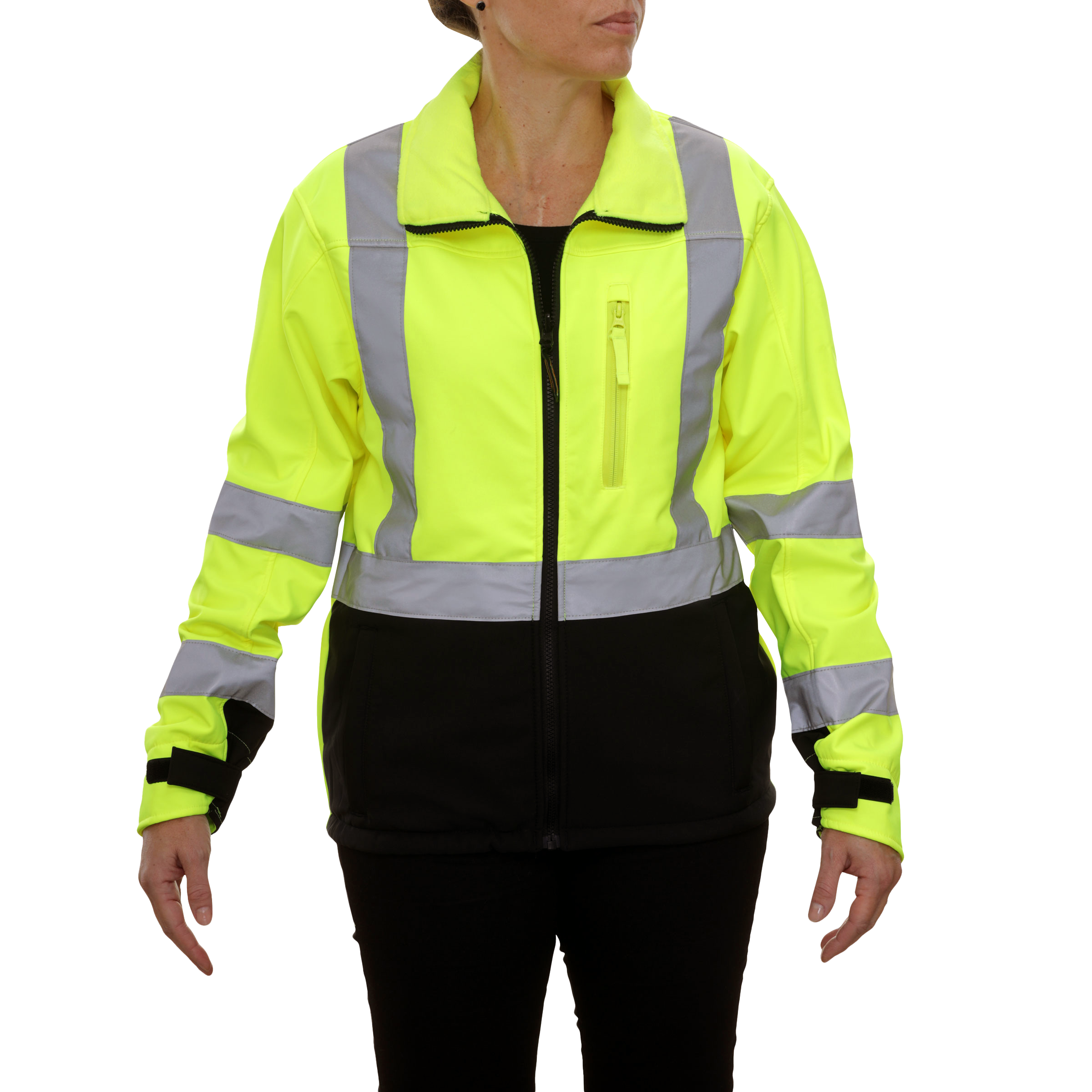 Safety Jacket Hi Vis Soft Shell Water Resistant-eSafety Supplies, Inc