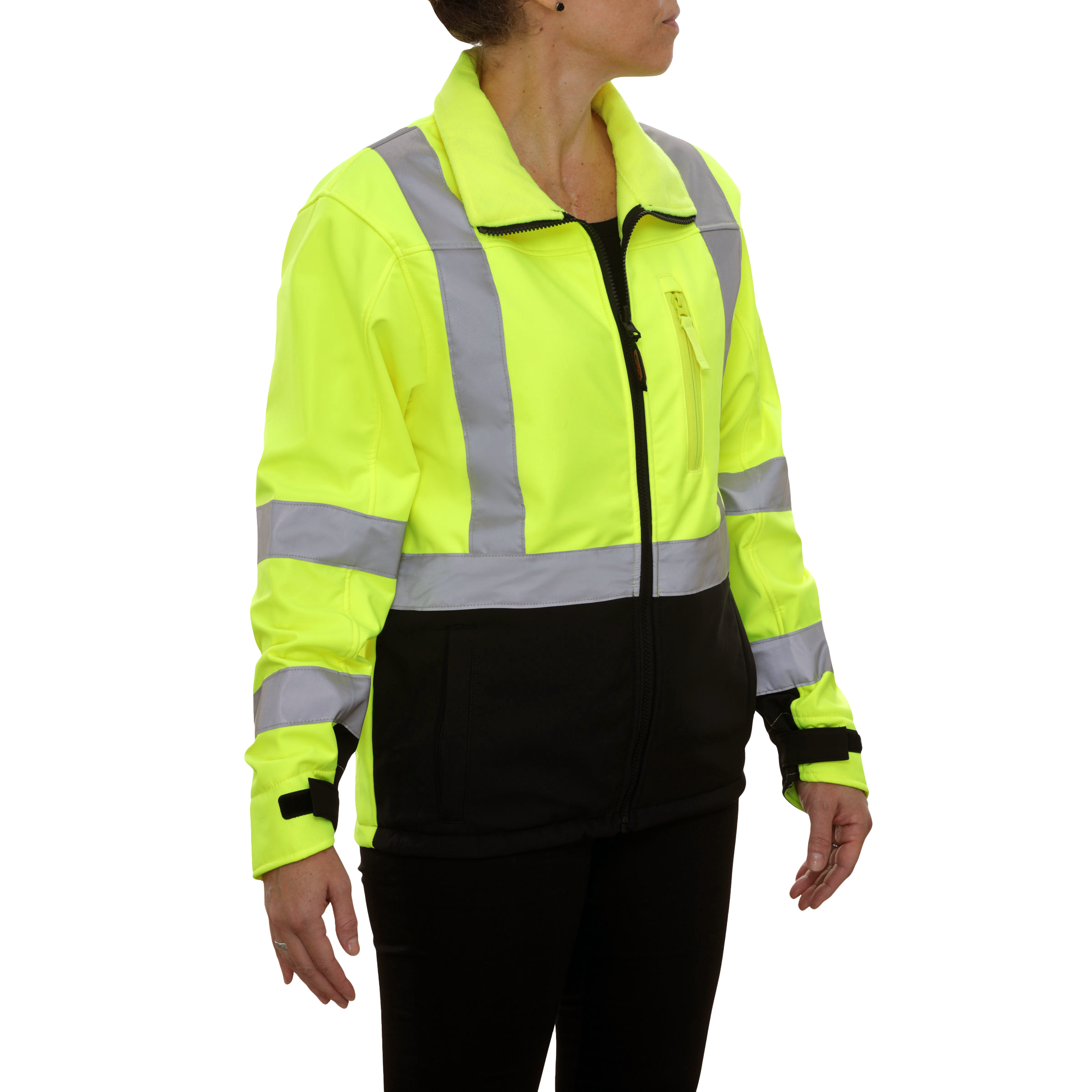 Safety Jacket Hi Vis Soft Shell Water Resistant-eSafety Supplies, Inc