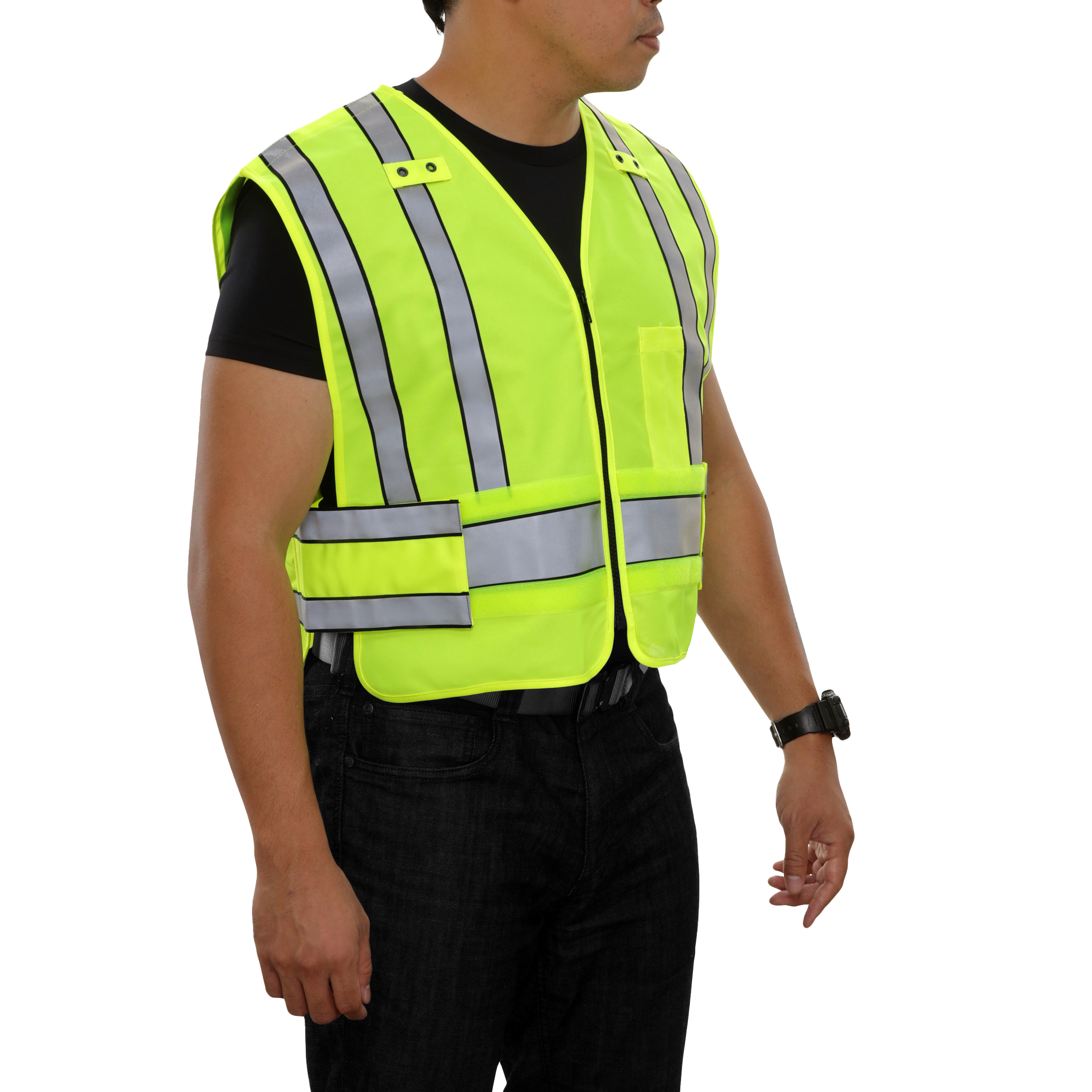 Public Safety Vest Hi Vis Vest 4pt Breakaway Tactical ANSI 207-eSafety Supplies, Inc