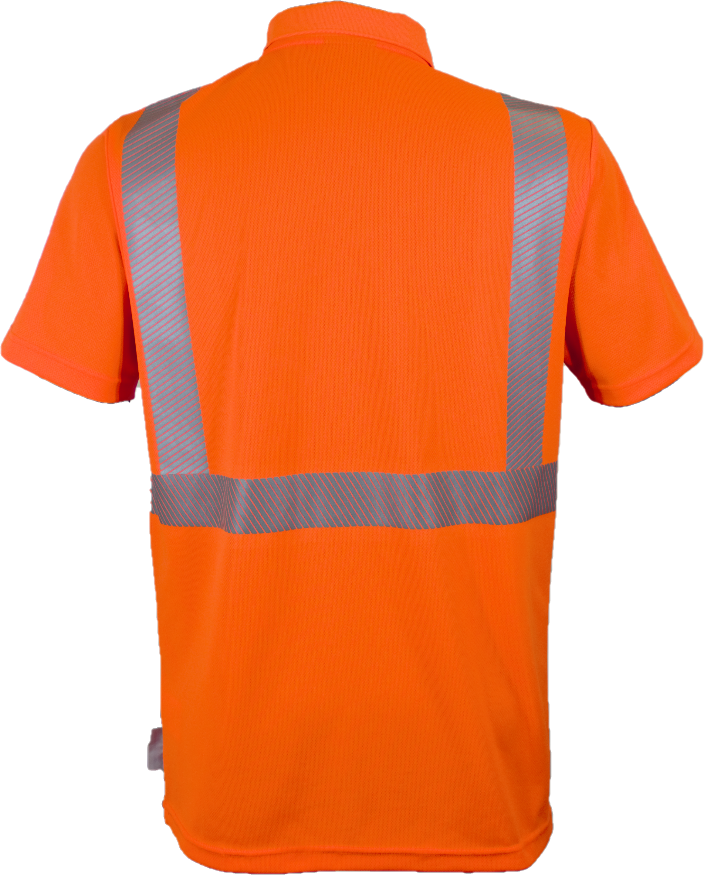 Reflective Apparel High Visibility Polo Shirt Orange Birdseye Comfort Trim by 3M-eSafety Supplies, Inc