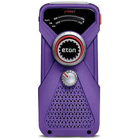 Eton - Hand turbine weather radio with LED flashlight - Purple