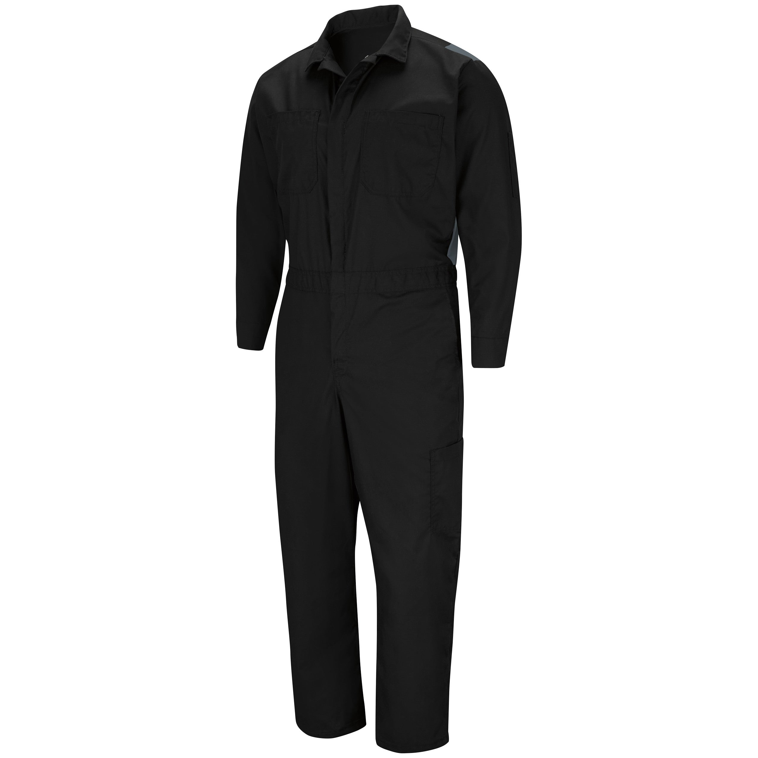 Performance Plus Lightweight Coverall with OilBlok Technology CY34 - Black / Charcoal Mesh-eSafety Supplies, Inc