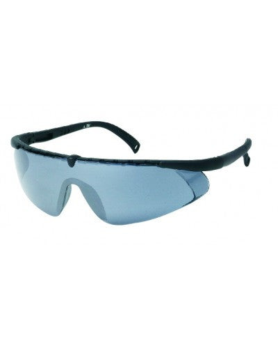 Black Frame - Gray Lens - Adjustable Nylon Temples - Soft Rubber Insert Tip Safety Glasses-eSafety Supplies, Inc