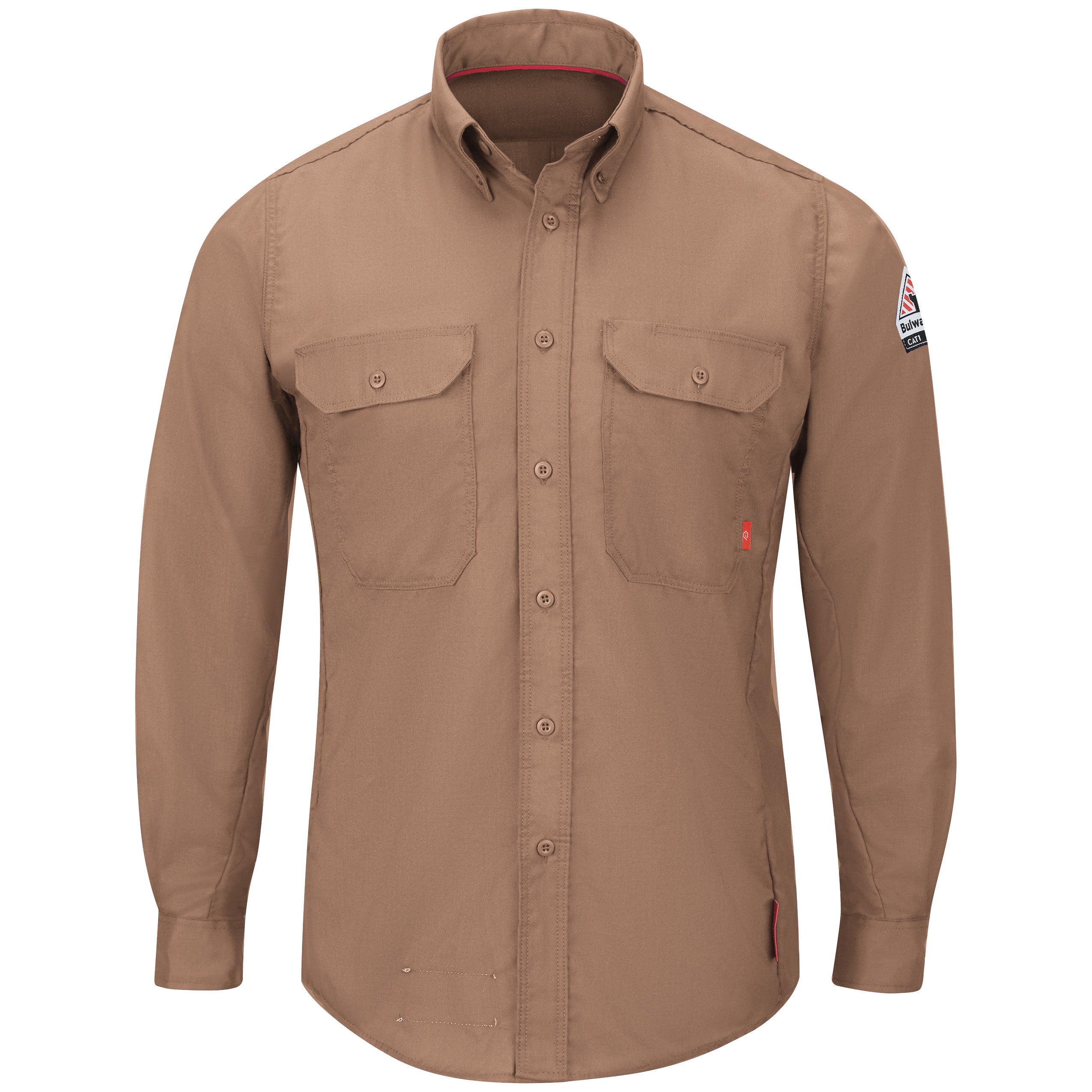 iQ Series® Men's Lightweight Comfort Woven Shirt QS24 - Brown-eSafety Supplies, Inc