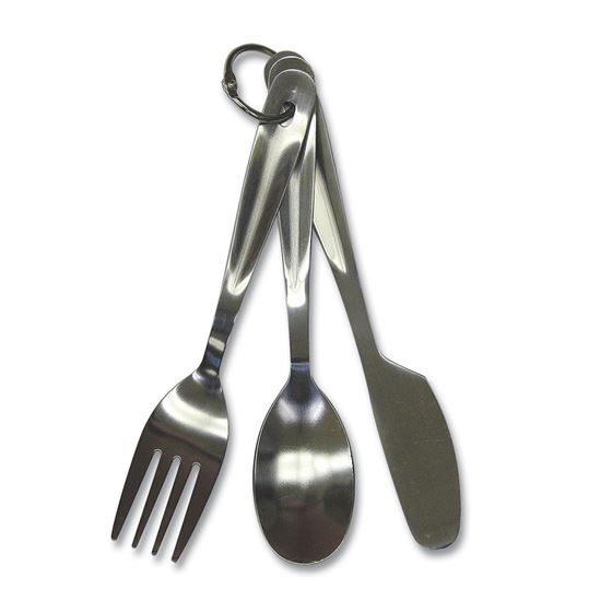 Rust Proof Stainless Steel Knife/Fork/Spoon Set-eSafety Supplies, Inc
