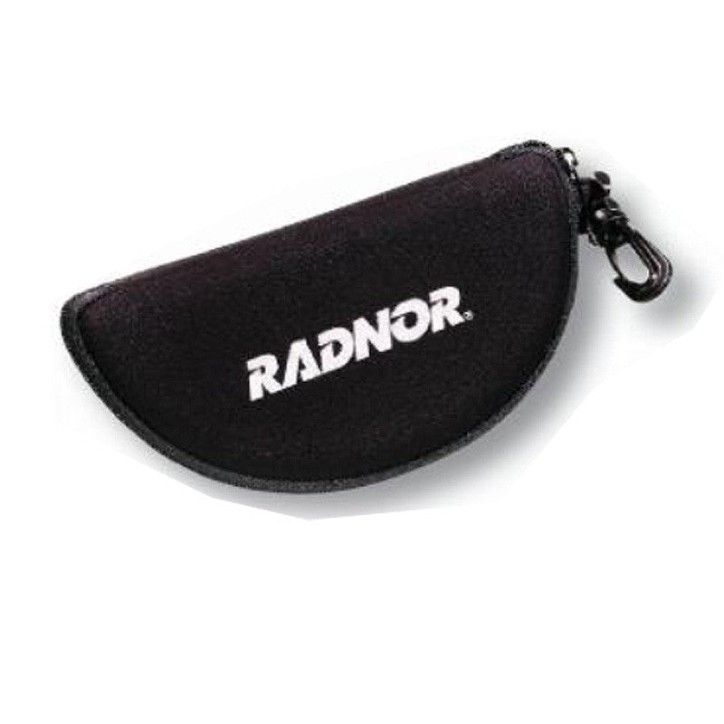 Radnor Black Eyewear Case With Zipper Closure And Belt Clip Attachment-eSafety Supplies, Inc