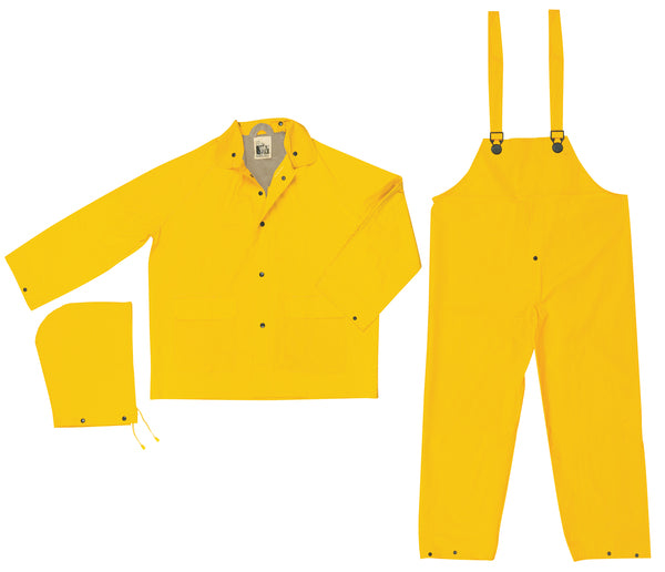 MCR Safety Stowaway, .25mm, 2-Ply PVC, Suit, 3 PC,-eSafety Supplies, Inc