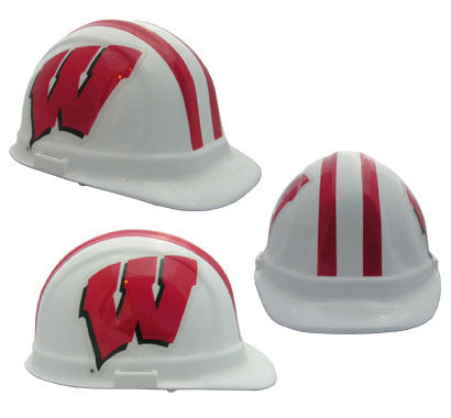 Wisconsin Badgers - NCAA Team Logo Hard Hat Helmet-eSafety Supplies, Inc