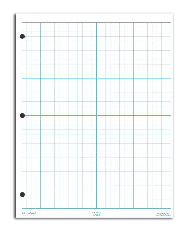 Grid Pads - 8 1/2" x 11"