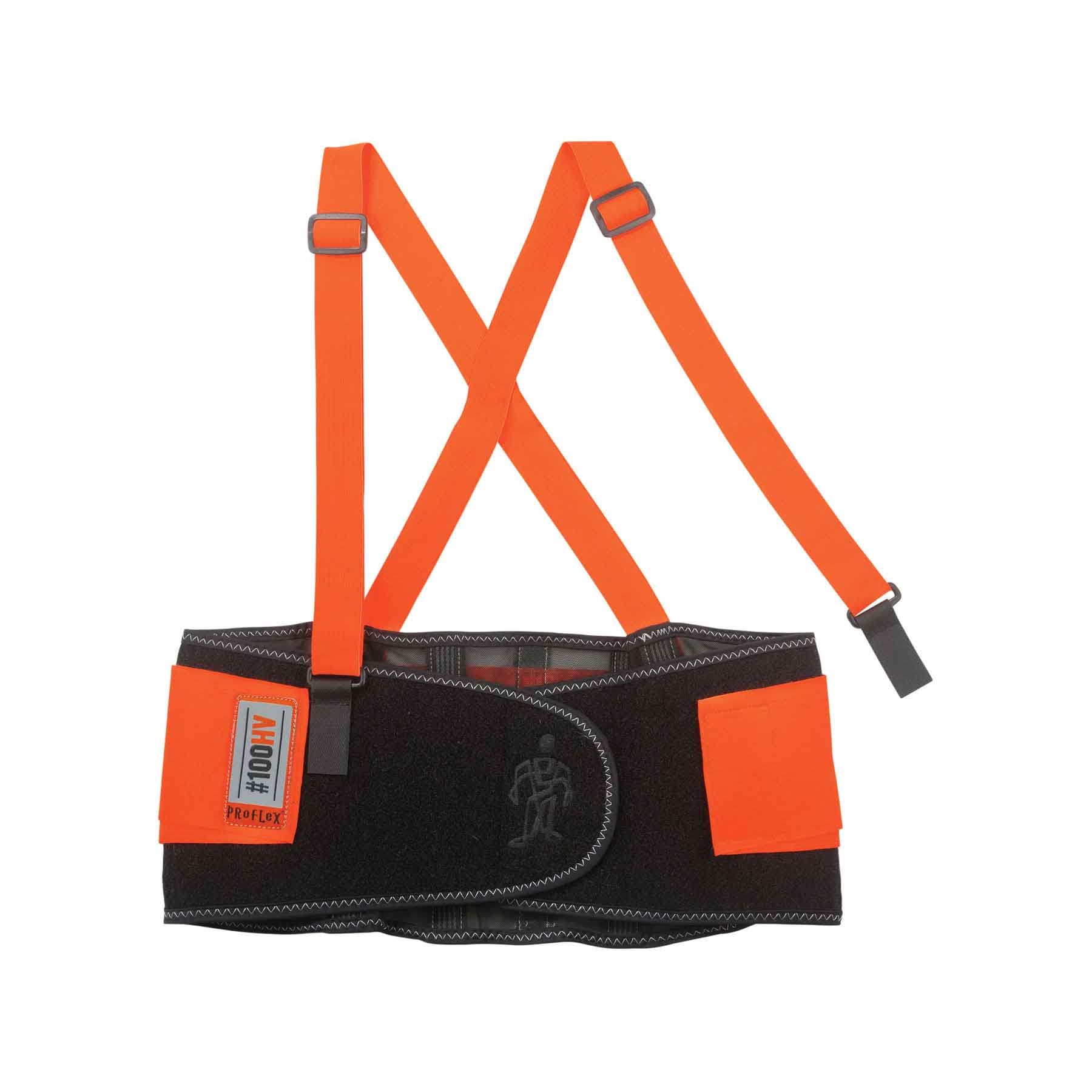 ProFlex 100HV Economy Spandex Hi-Vis Back Support-eSafety Supplies, Inc