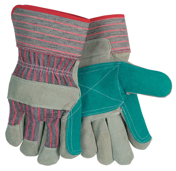 MCR Safety Split Lthr Jointed Dbl Palm w/Rbr Cuff-eSafety Supplies, Inc