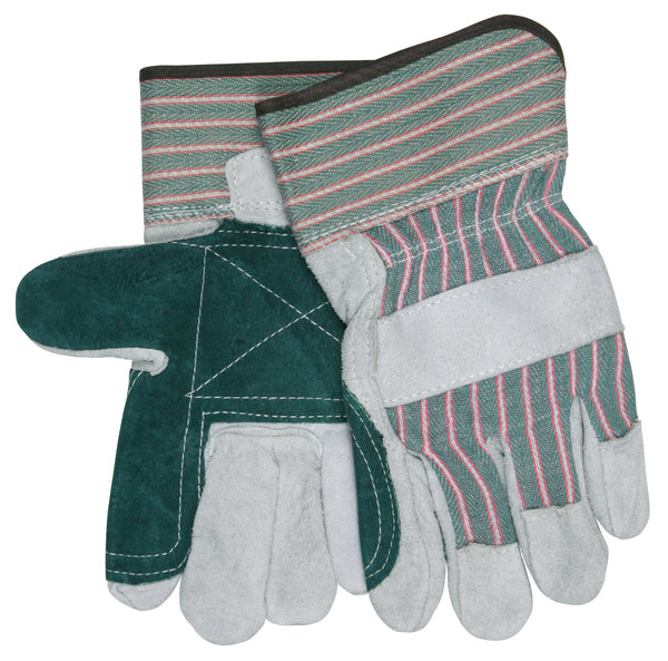 MCR Safety Green/Pink W/Double Leather Palm-eSafety Supplies, Inc