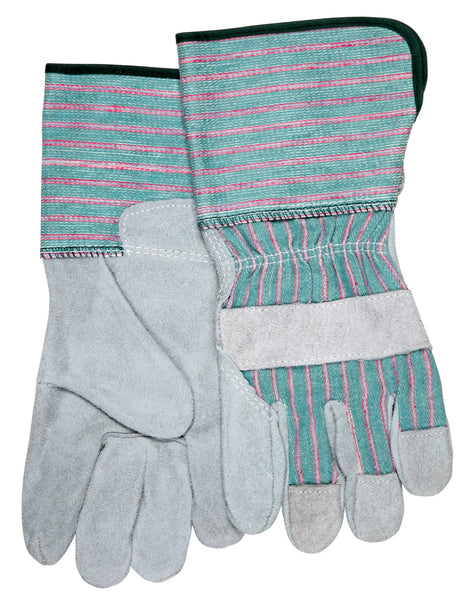 MCR Safety Green/Pink Gauntlet Leather Palm-eSafety Supplies, Inc