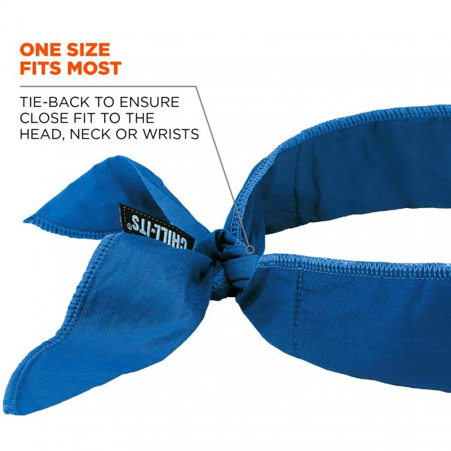 Chill-Its 6702 Cooling Bandana - Polymer Embedded Batting Material-eSafety Supplies, Inc