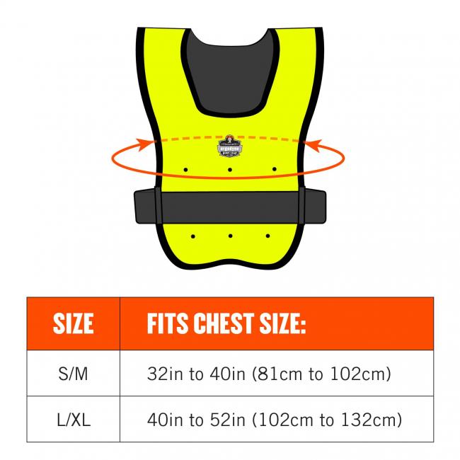Chill-Its 6687 Economy Dry Evaporative Cooling Vest-eSafety Supplies, Inc