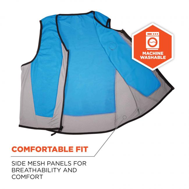 Chill-Its 6667 Wet Evaporative Cooling Vest - PVA-eSafety Supplies, Inc