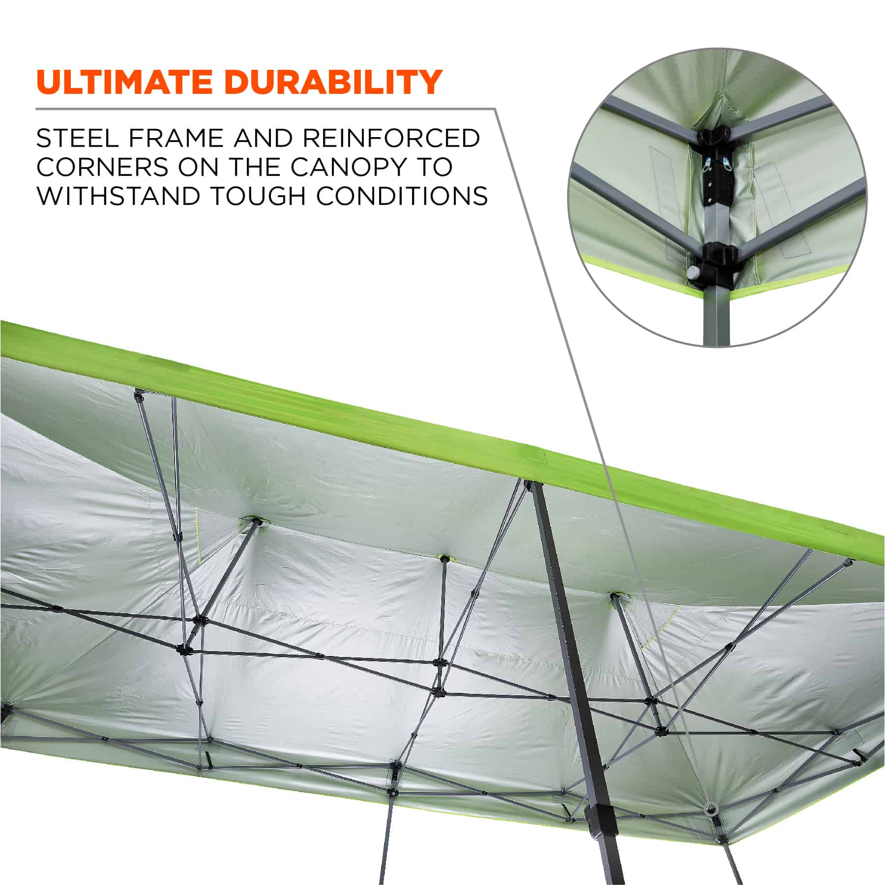 SHAX® 6015 Heavy-Duty Pop-Up Tent - 10ft x 20ft / 3m x 6m