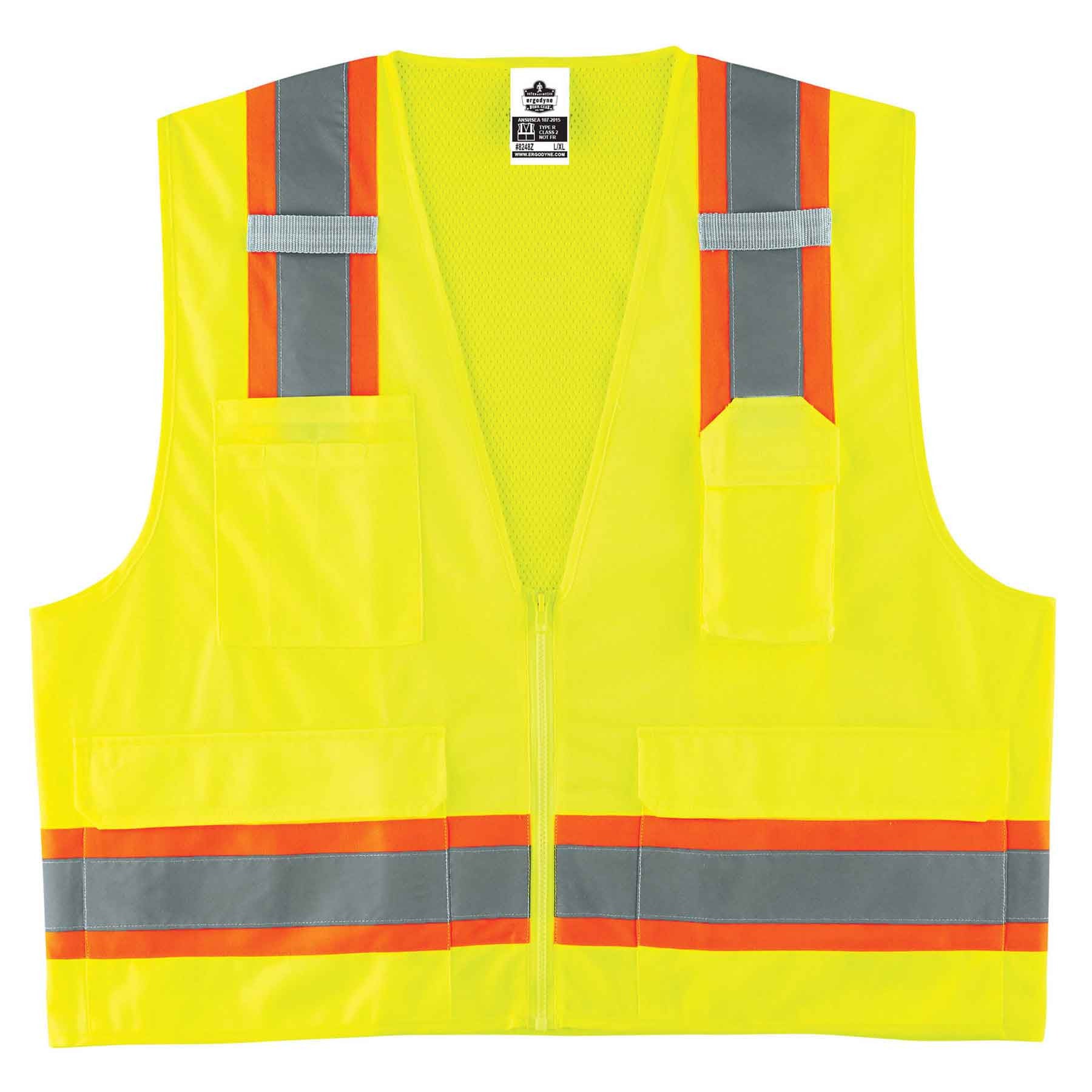 GloWear 8248Z Type R Class 2 Two-Tone Surveyors Vest-eSafety Supplies, Inc