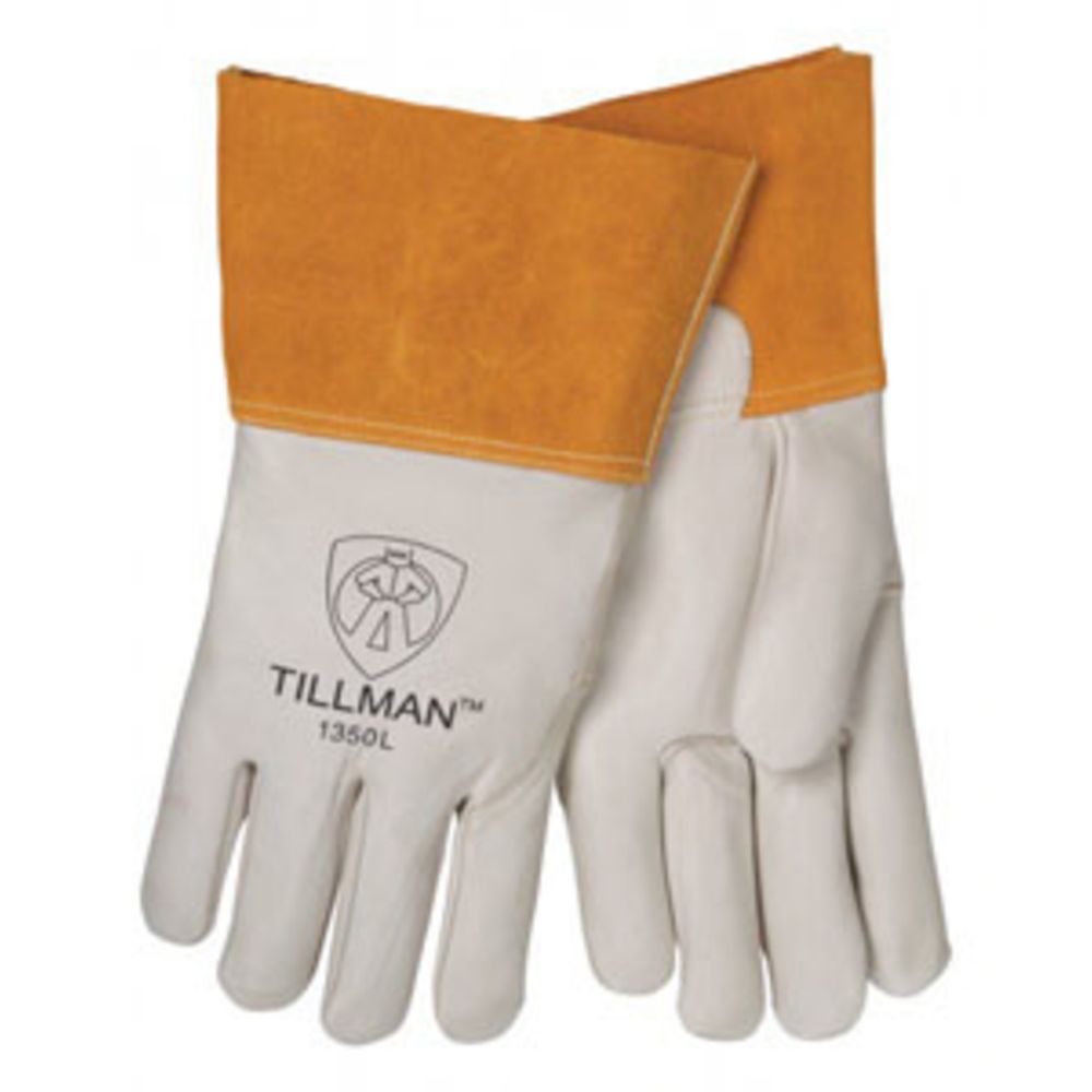 Tillman X-Small Pearl And Gold Leather Unlined MIG, TIG Welders Gloves-eSafety Supplies, Inc