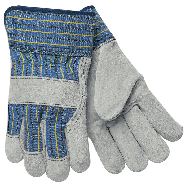 MCR Safety Prem shldr lthr palm PE cuff stripe back-eSafety Supplies, Inc