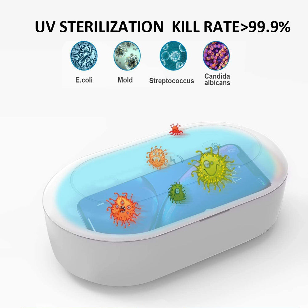 UV Light Phone Sterilizer & Mobile Phone Wireless Charging Box-eSafety Supplies, Inc