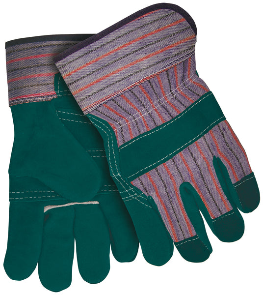 MCR Safety Green Color Leathr Palm W/Rubberizd Cuff-eSafety Supplies, Inc