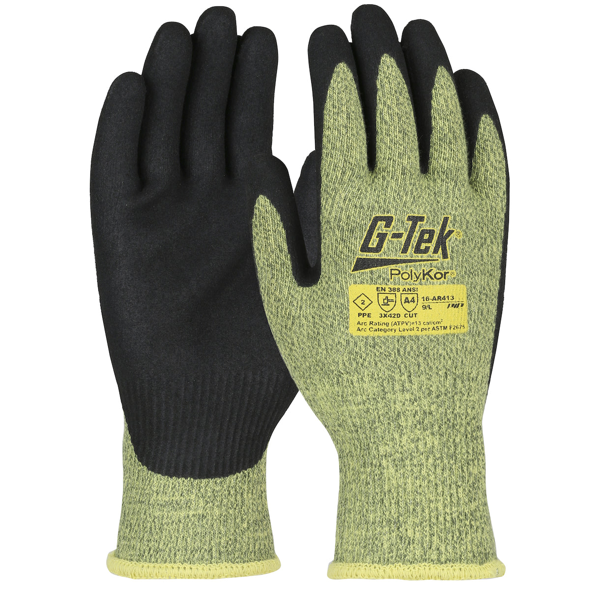 AR Seamless Knit PolyKor/Aramid Blend Glove with Neoprene Microsurface Grip on Palm & Fingers – Touchscreen Compatible-eSafety Supplies, Inc