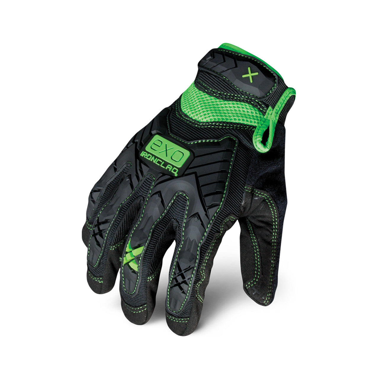 Ironclad EXO™ Impact Glove Black/Green-eSafety Supplies, Inc