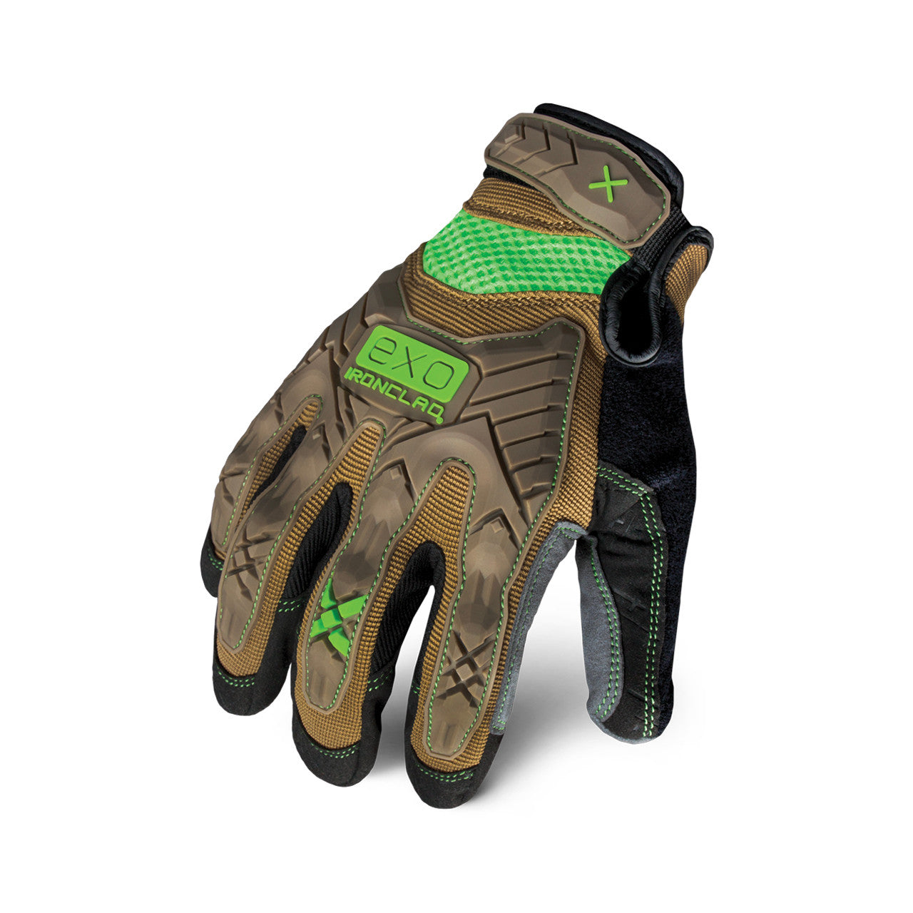 Ironclad EXO™ Impact Glove Brown/Green-eSafety Supplies, Inc