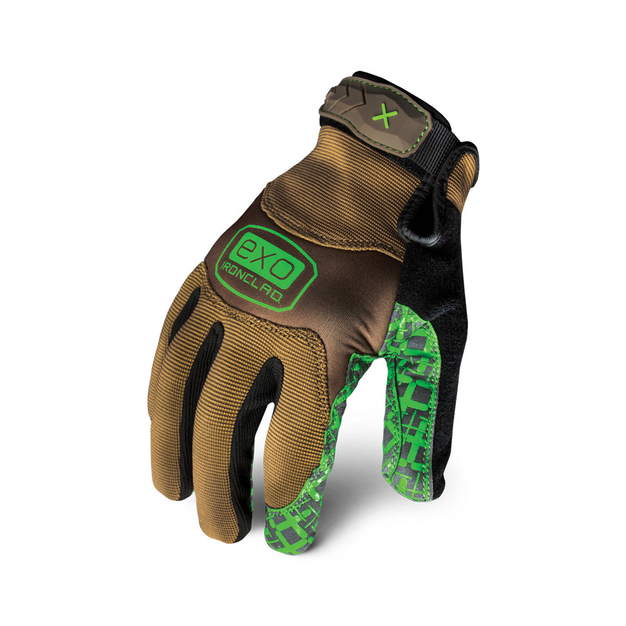 Ironclad EXO™ Grip Glove Tan/Green-eSafety Supplies, Inc