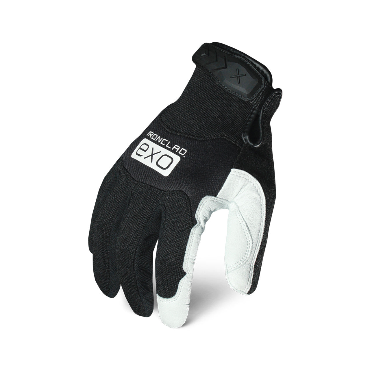 Ironclad EXO™ Pro Leather White Goatskin Glove Black/White-eSafety Supplies, Inc