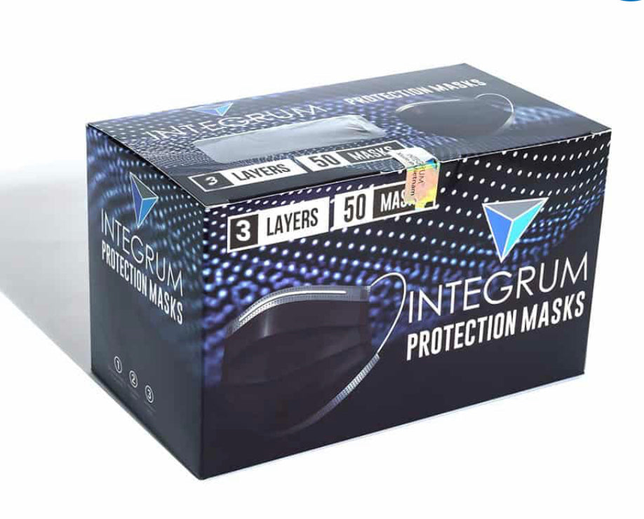 Black Masks 3-Ply – Integrum Masks-eSafety Supplies, Inc