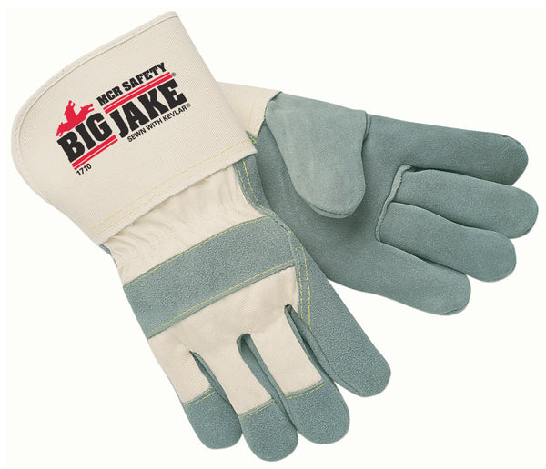 MCR Safety Big Jake Leather Palm, Gauntlet W/Kevlar-eSafety Supplies, Inc