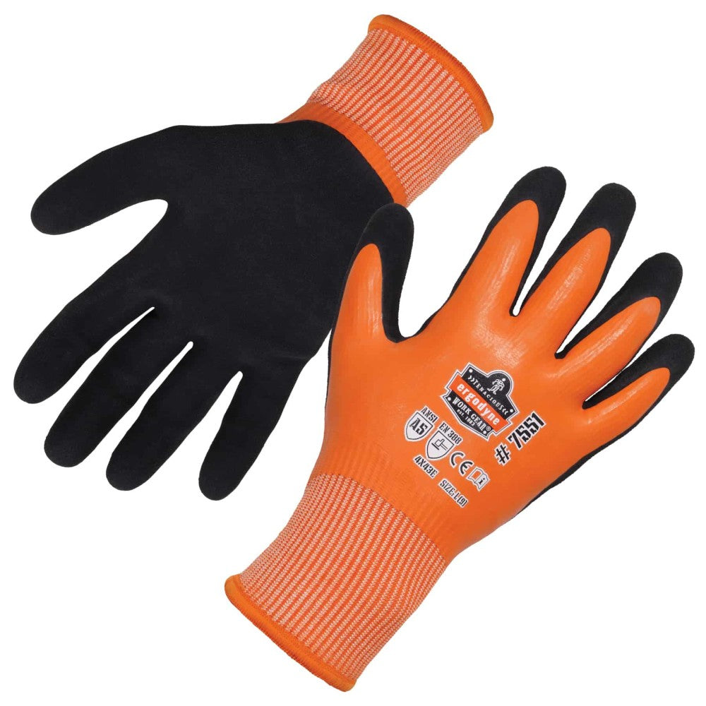 ProFlex 7551 Coated Cut-Resistant Winter Work Gloves - ANSI A5, Waterproof-eSafety Supplies, Inc