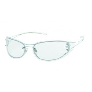 Metal Frame And Temples - Clear Lens - Rubber Temple Tips Safety Glasses-eSafety Supplies, Inc