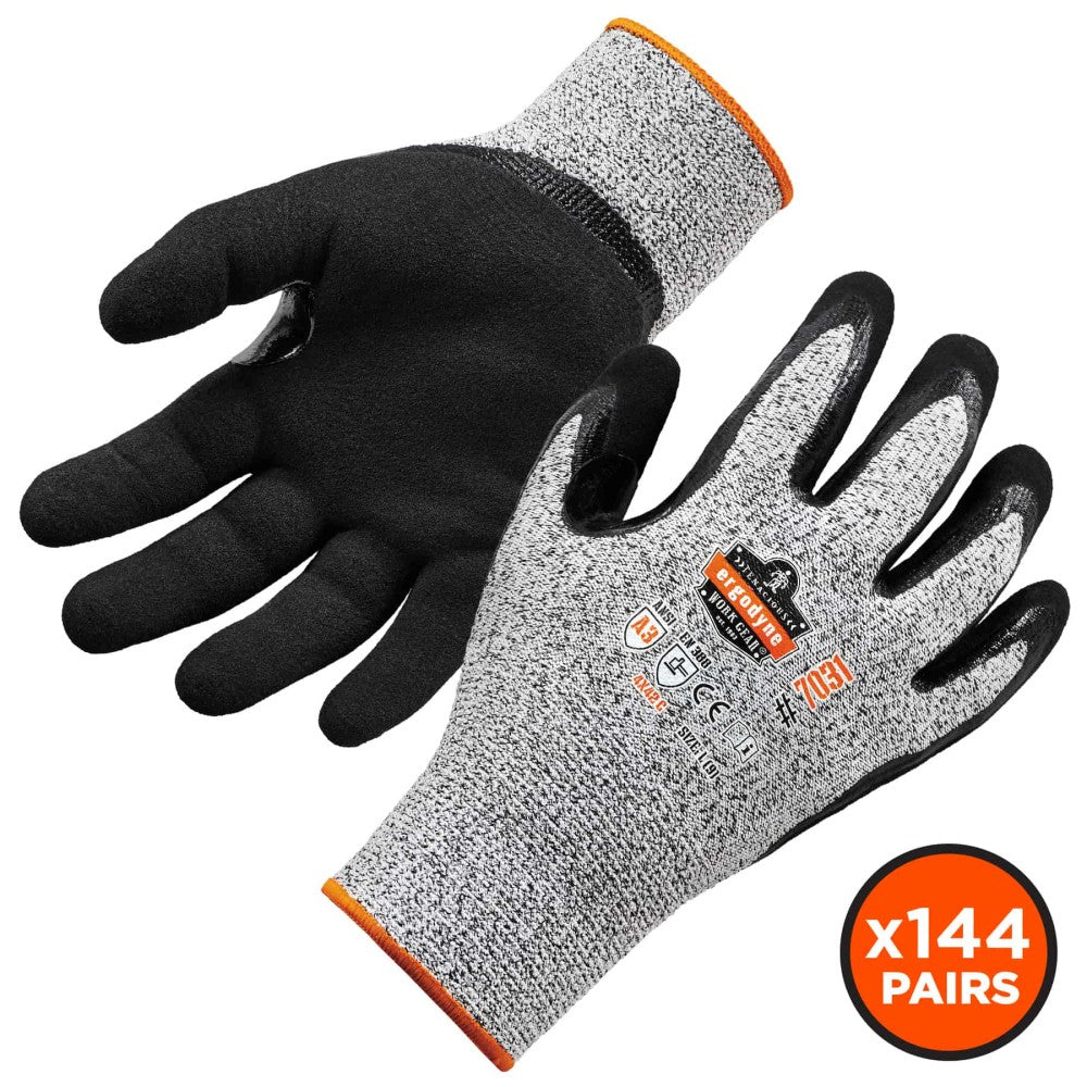 ProFlex 7031-CASE Nitrile-Coated Cut-Resistant Gloves - ANSI A3, Extra Strength (144-Pair)-eSafety Supplies, Inc