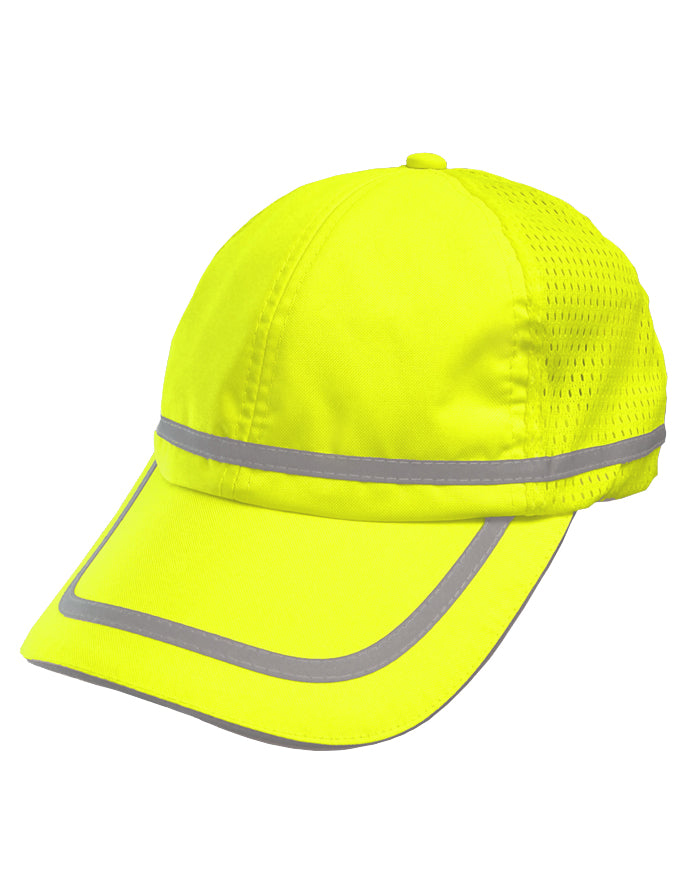 Safety Baseball Hat Hi Vis Cap Adjustable Cotton Sweatband-eSafety Supplies, Inc