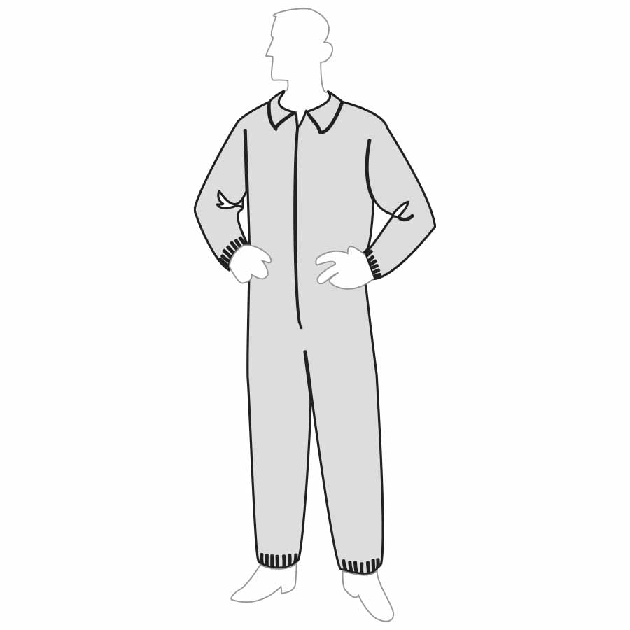 Liberty - Permagard Coverall - Elastic Wrists & Ankles - Case of 25-eSafety Supplies, Inc