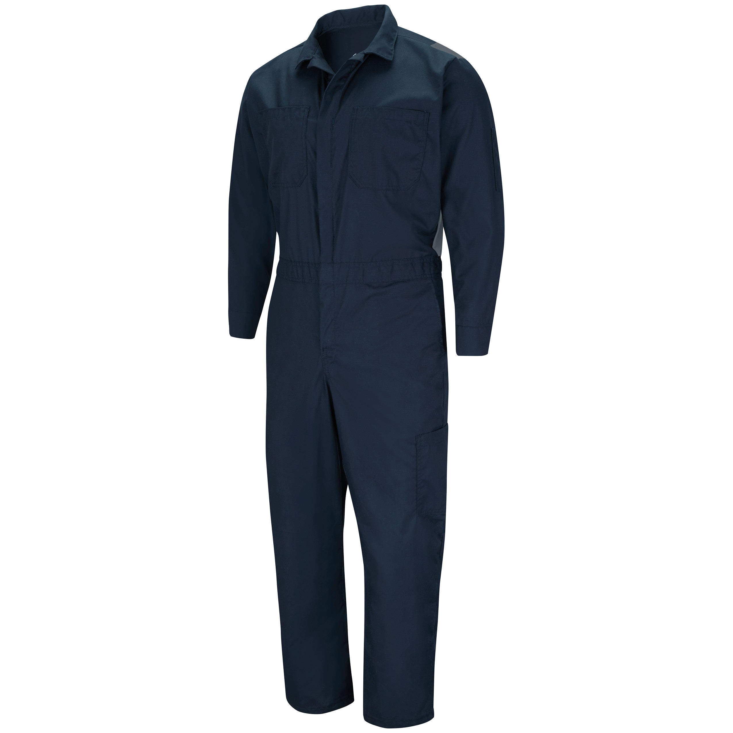 Performance Plus Lightweight Coverall with OilBlok Technology CY34 - Navy / Charcoal Mesh-eSafety Supplies, Inc