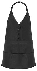 SINGLE BREASTED BIB APRON 26"L x 24"W Black-eSafety Supplies, Inc