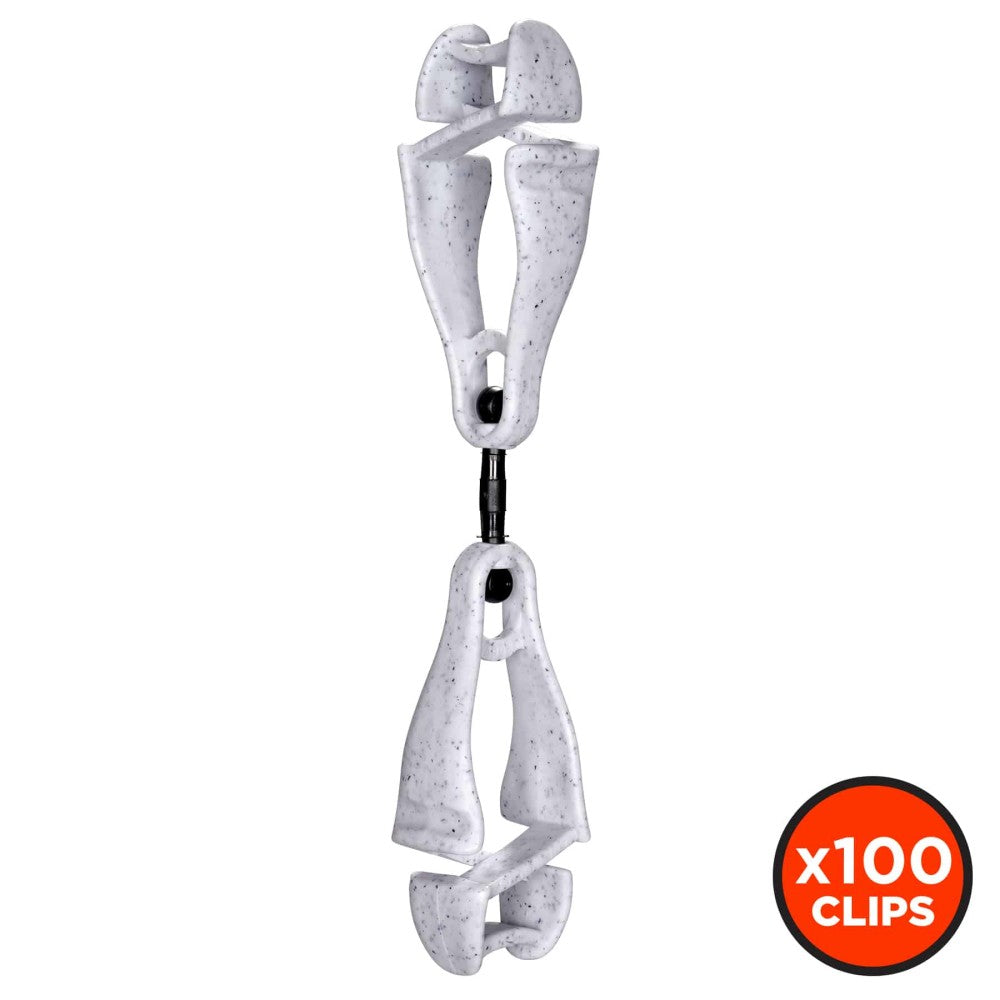 Squids 3420 Swiveling Glove Clip Holder - Dual Clips (100-Pack)-eSafety Supplies, Inc