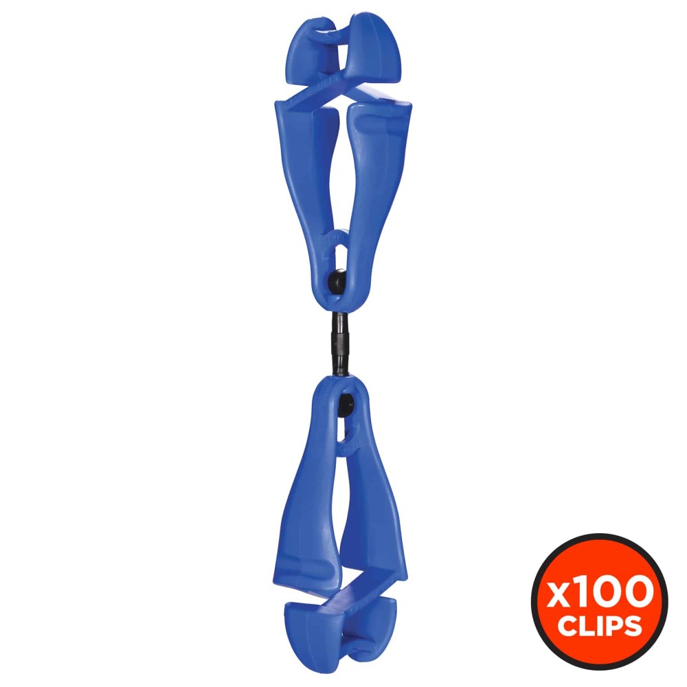 Squids 3420 Swiveling Glove Clip Holder - Dual Clips (100-Pack)-eSafety Supplies, Inc