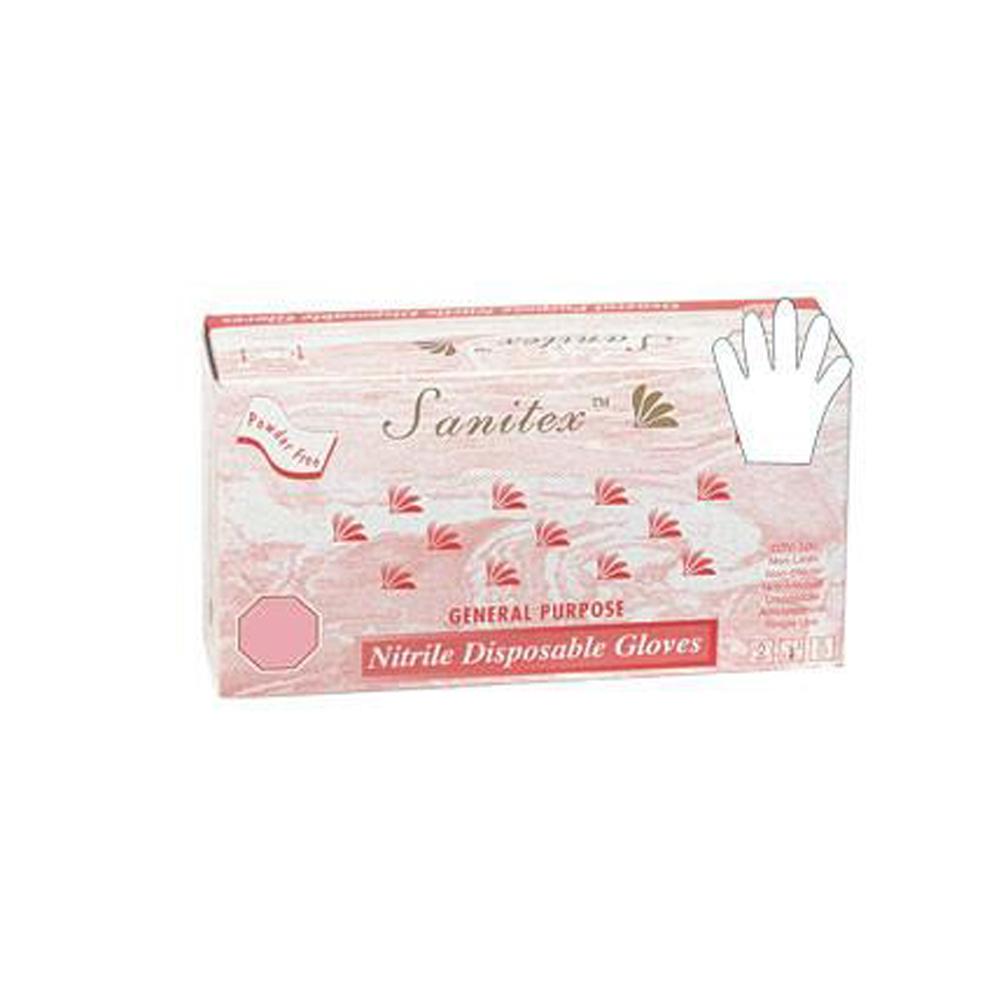 Sanitex - White Nitrile Powder-Free General Purpose Gloves - Box-eSafety Supplies, Inc