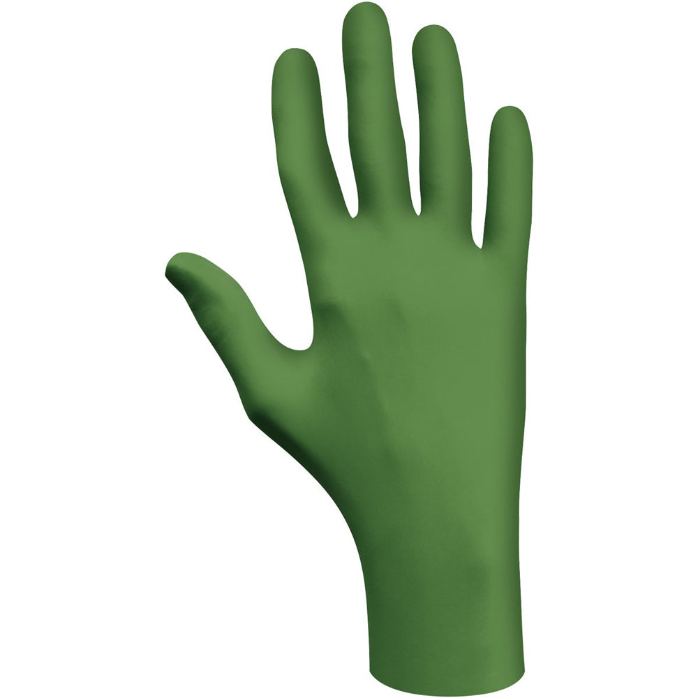 SHOWA Green Eco Best Technology® (EBT) 4 Mil Latex-Free Nitrile Powder Free Biodegradable Disposable Gloves (100 Gloves Per Box)-eSafety Supplies, Inc