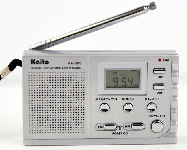 Kaito KA208 Mini size AM/ FM radio with LCD digital display-eSafety Supplies, Inc